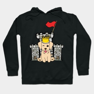 Funny golden retriever is the king of the castle Hoodie